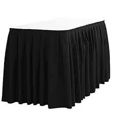 14 ft table skirt Black