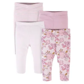 4-Pack Baby Girls Floral Pants