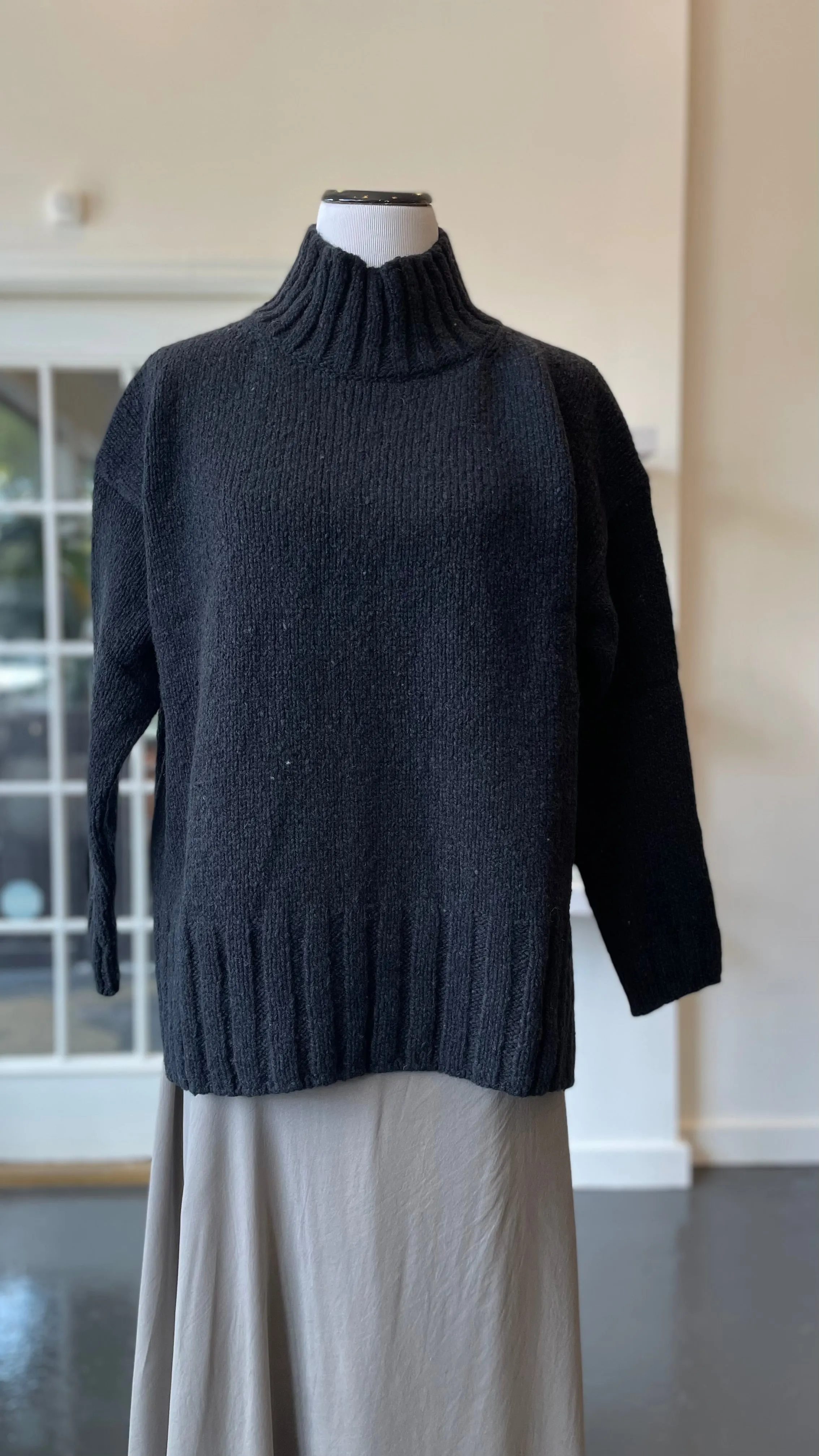 Charcoal Renew-Wool Turtleneck