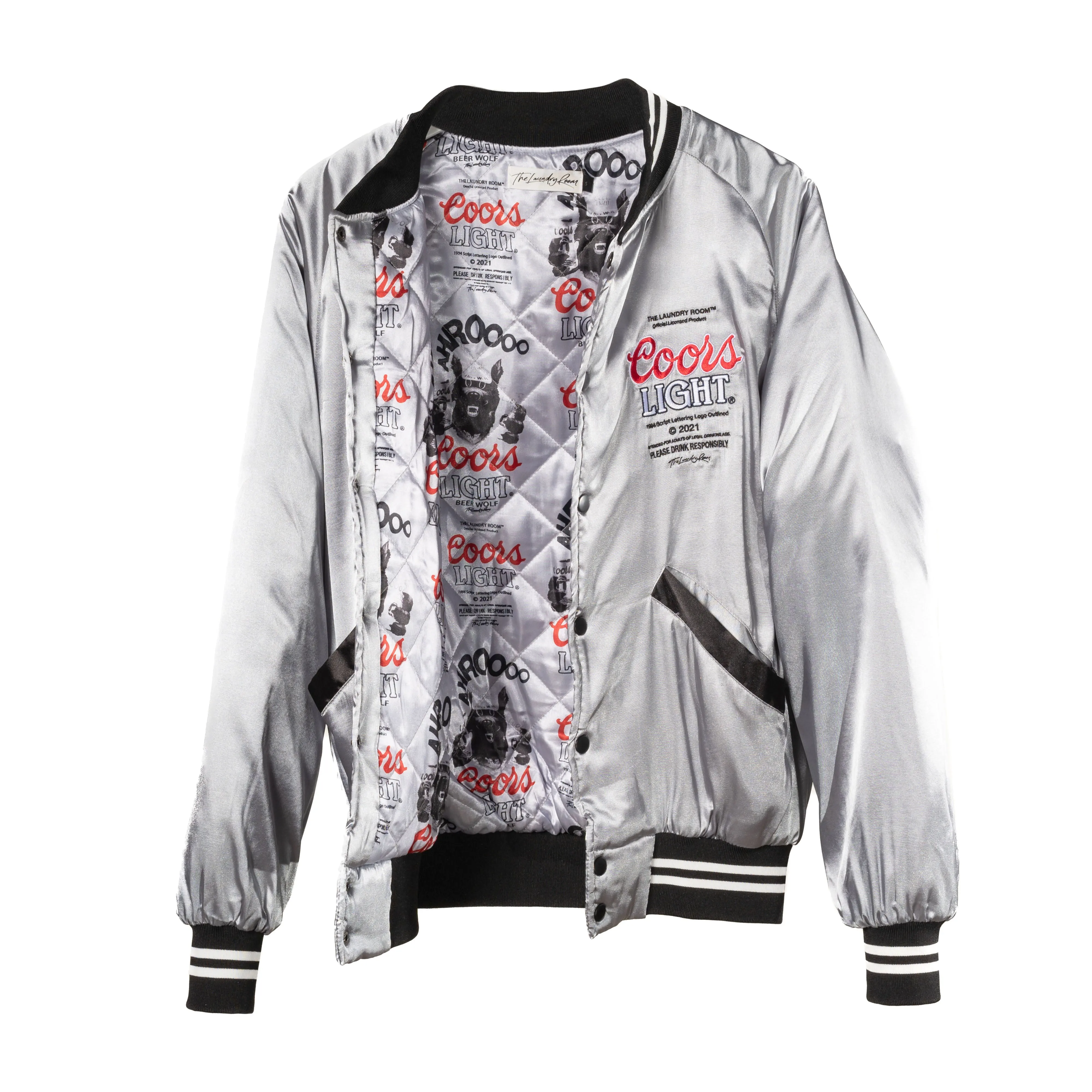 Coors Light Official Tm - Stadium Jacket - Silver