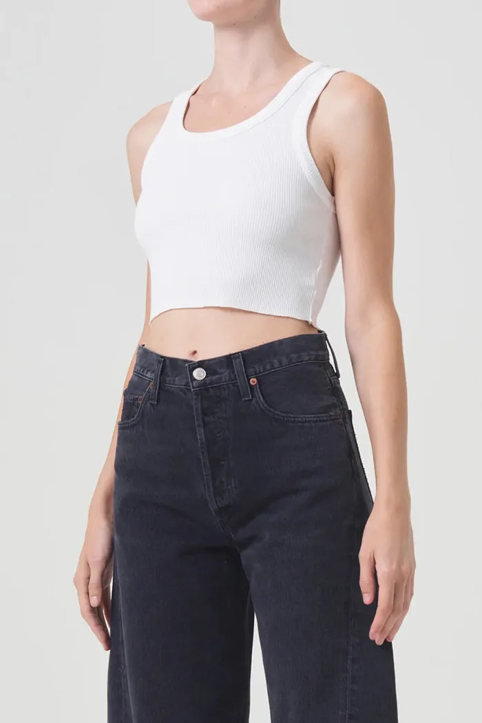 CROPPED POPPY TANK