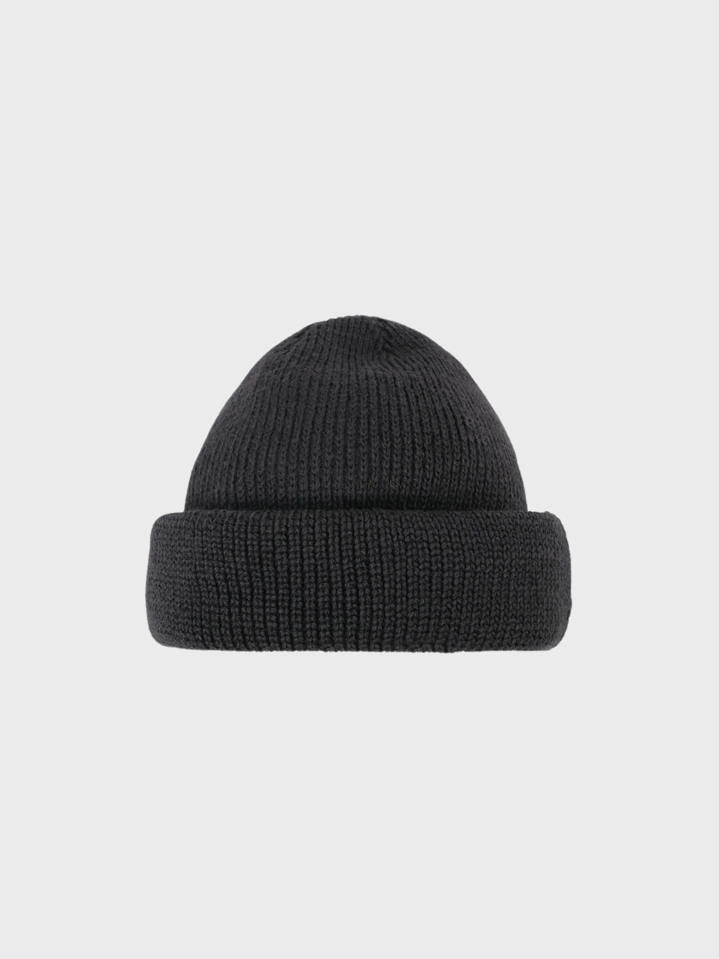 Dehen Wool Knit Watch Cap Dark Charcoal FW24