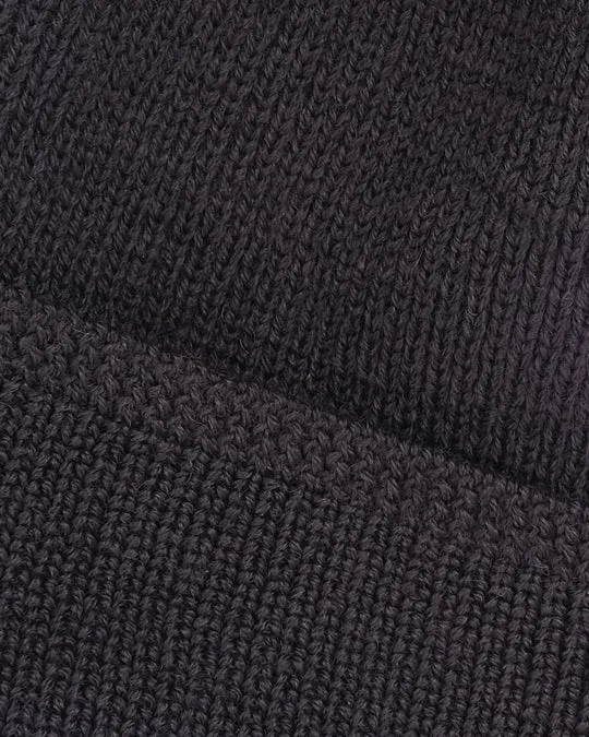 Dehen Wool Knit Watch Cap Dark Charcoal FW24