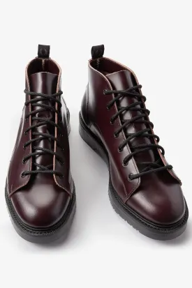 Fred Perry X George Cox Monkey Boot Oxblood