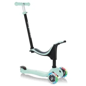 Globber Go Up 4 In 1 Pastel Green Scooter with Light Up Wheels