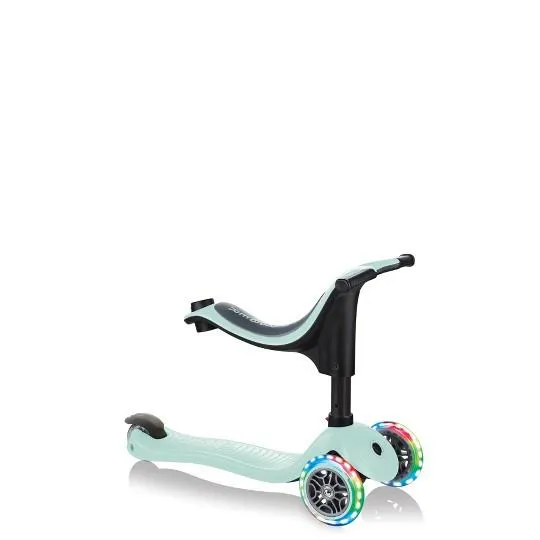 Globber Go Up 4 In 1 Pastel Green Scooter with Light Up Wheels