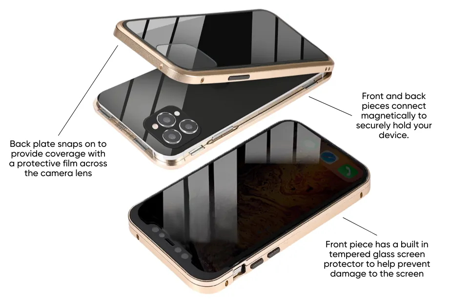 Gold Magnetic Protector Phone Case