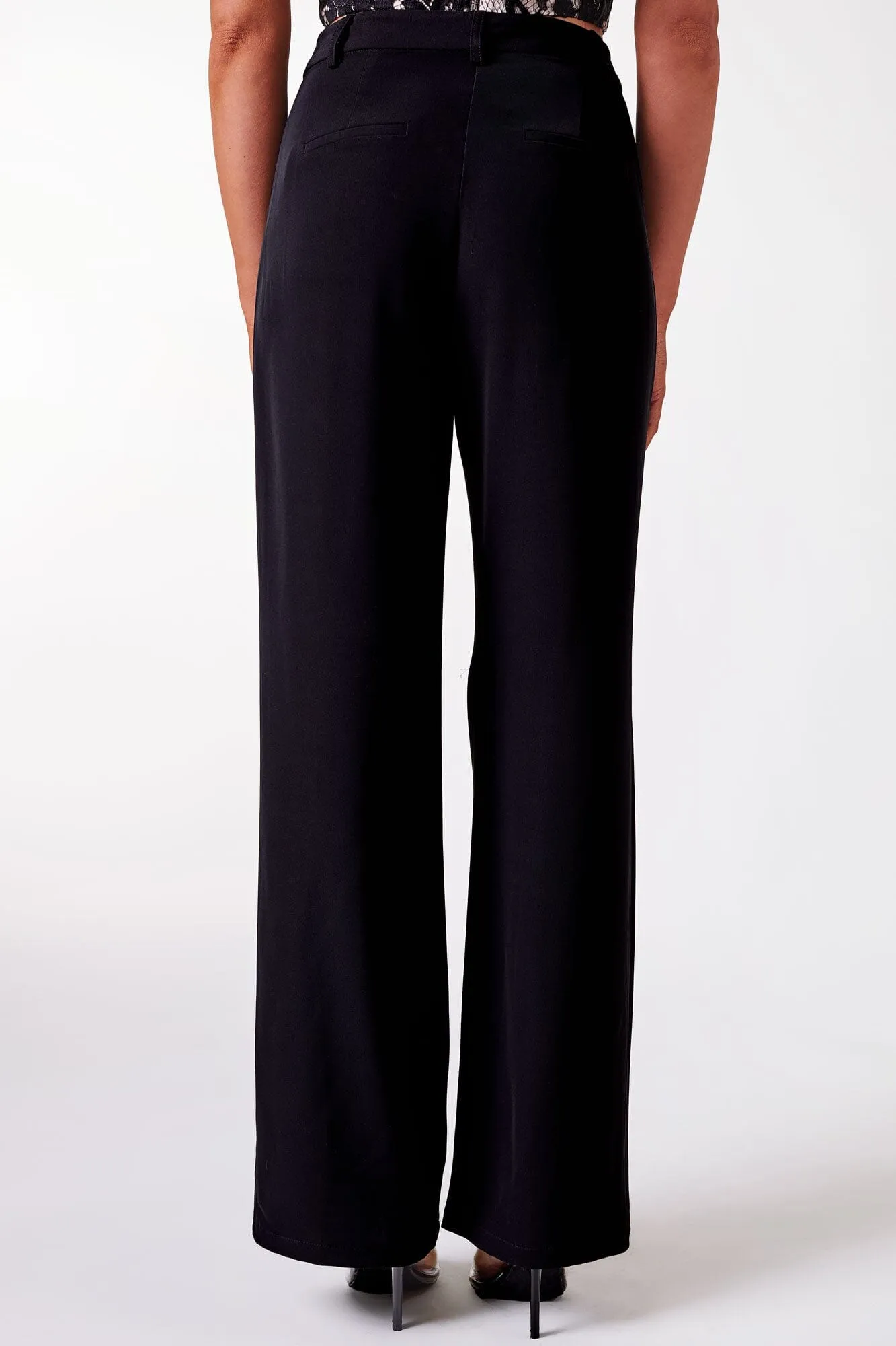 Good Feeling Black High Rise Pants