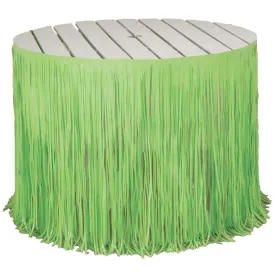 Green Fringe Tableskirt 12ft,