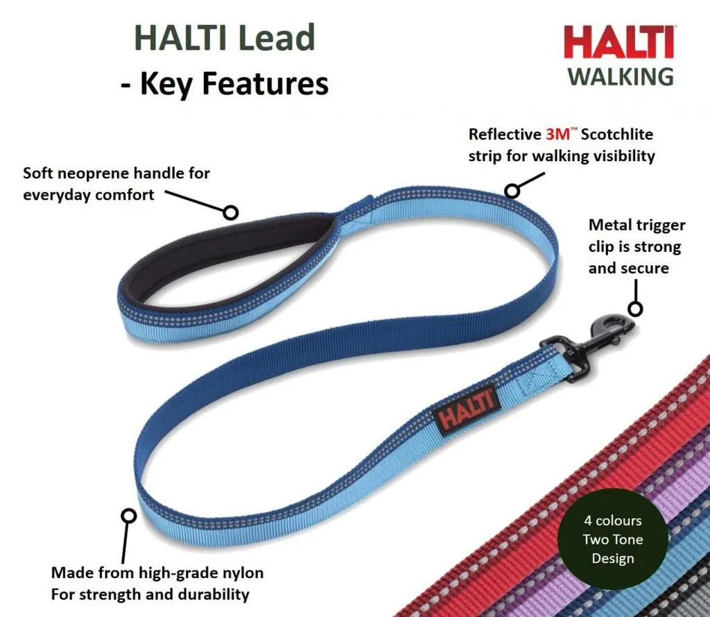 HALTI Premium Reflective 3M Design Dog Lead