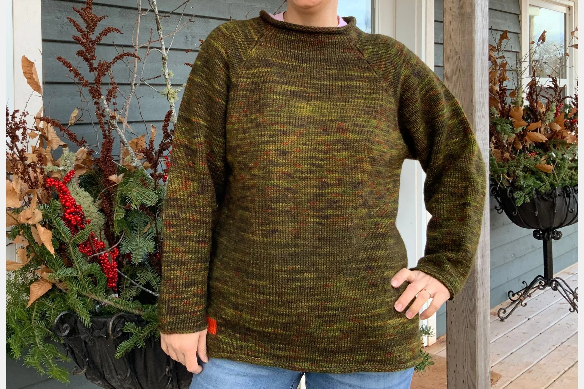 Hand Made Sweater Fiddlehead M-L