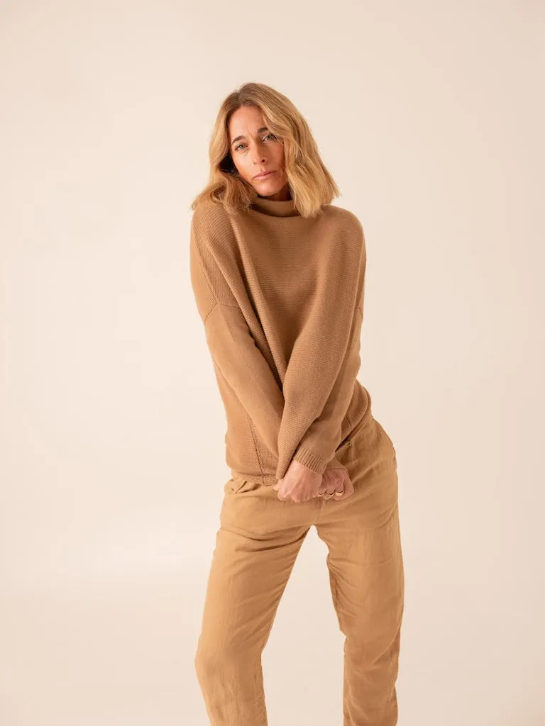 Harpers Emporium Funnel Cashmere in Prarie Sand