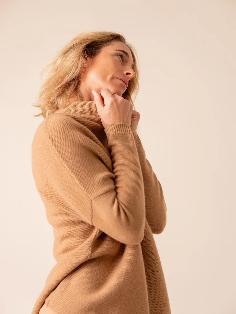 Harpers Emporium Funnel Cashmere in Prarie Sand