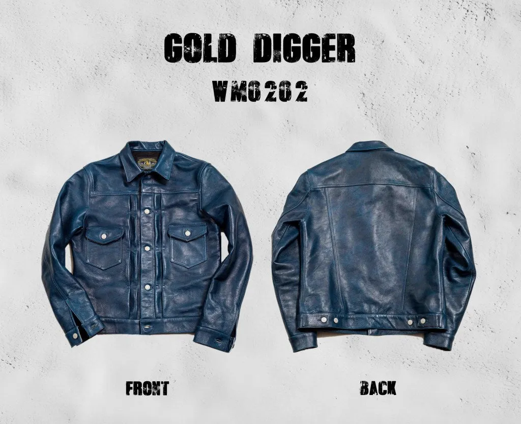 Indigo Dyed Type II Horsehide Jacket