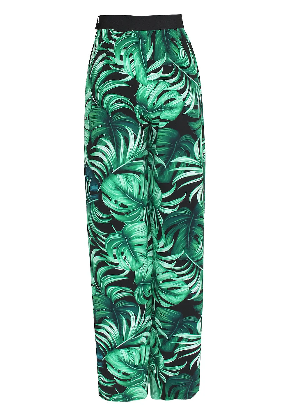 Jungle - Monstera Black / Green Pants (Black)