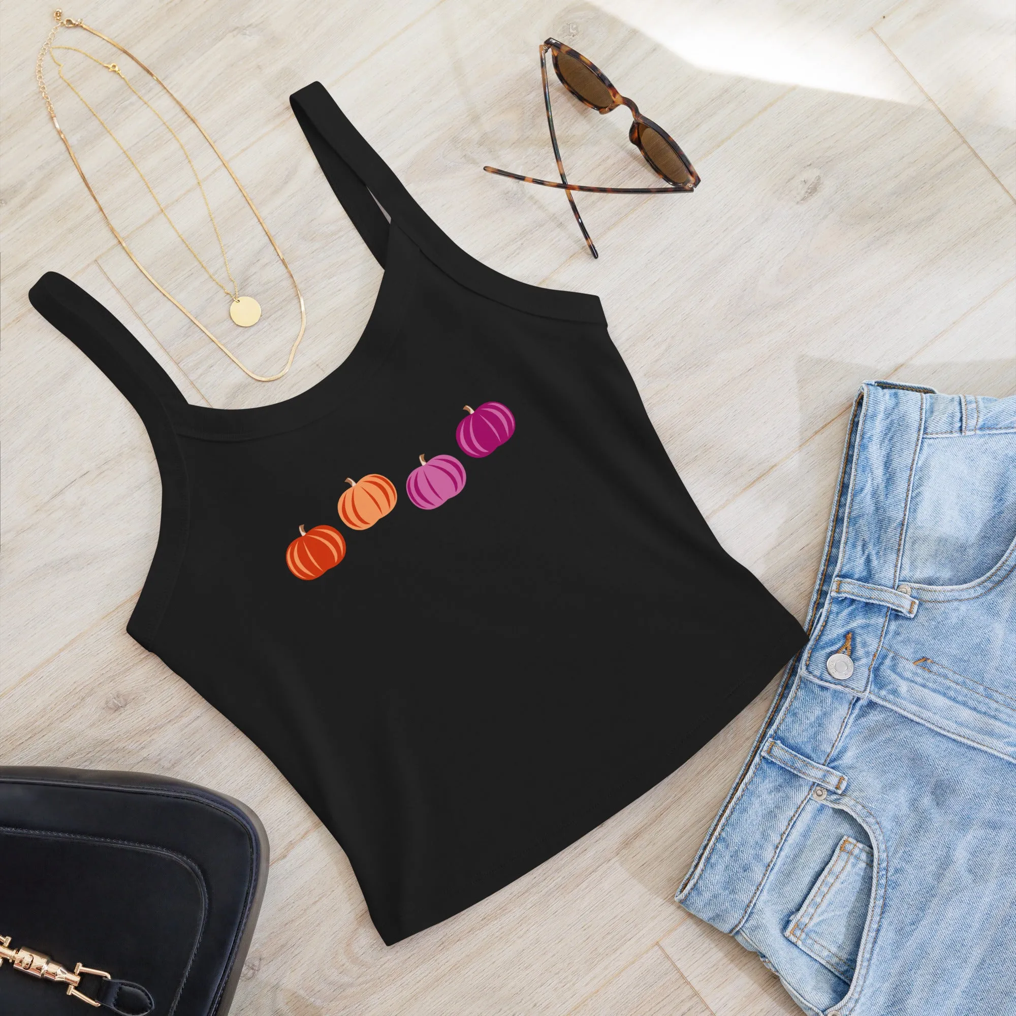 Lesbian Pumpkins Scoop Neck Tank Top