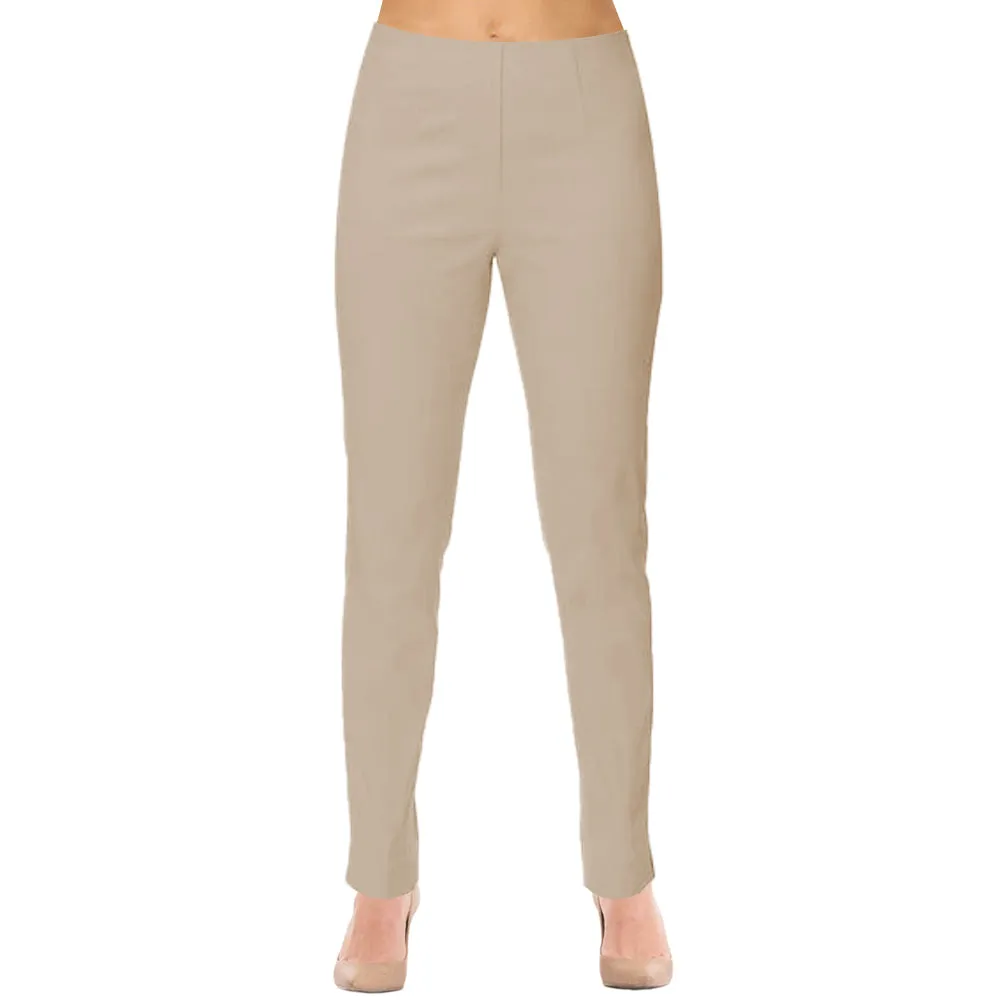 Lior "Sasha" Pull-On Straight Leg Pant in Cornsilk - SASH-CRN