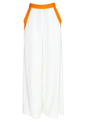 Monochrome - White Pants (Neon Orange)