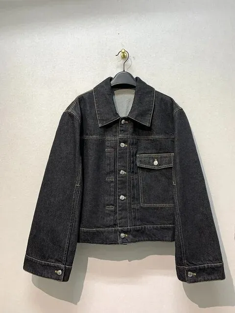 Pre Order:  Classic Denim Short Loose Jacket