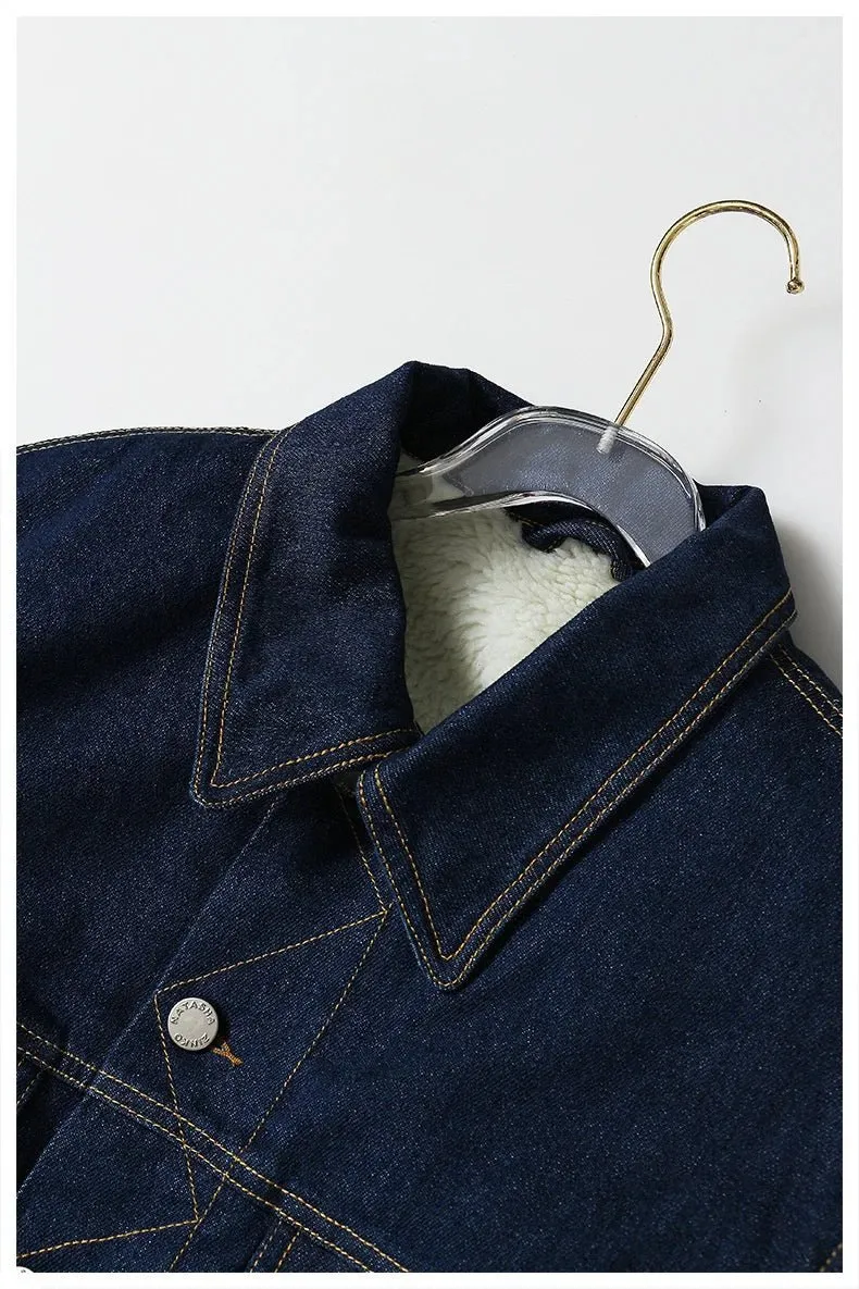 Pre Order:  Puff Sleeves Denim Jacket