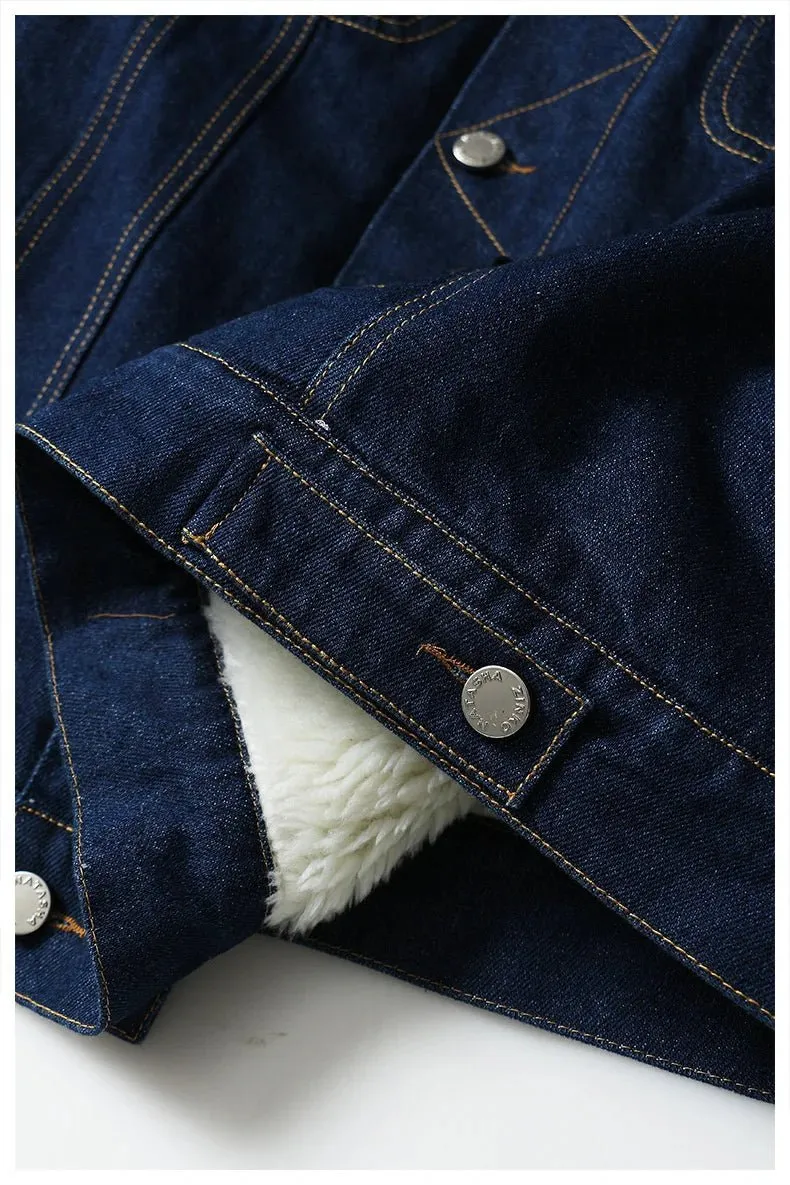 Pre Order:  Puff Sleeves Denim Jacket