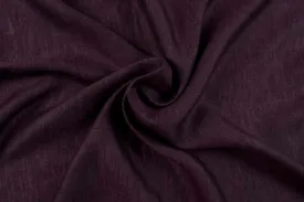 Premium Light-weight Linen - Yarn dyed - Melange Purple/Black