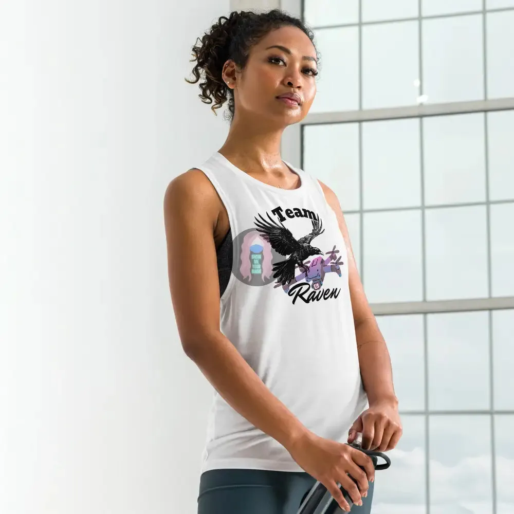 "Team Raven" Ladies’ Muscle Tank