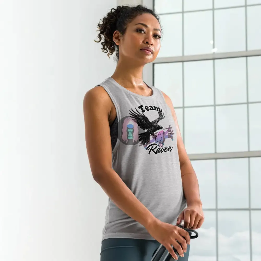 "Team Raven" Ladies’ Muscle Tank