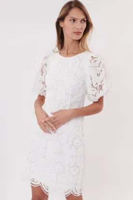 Sacramento Eyelet Dress - White