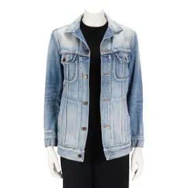 Saint Laurent Washed Blue Denim Four Pocket Jacket XS