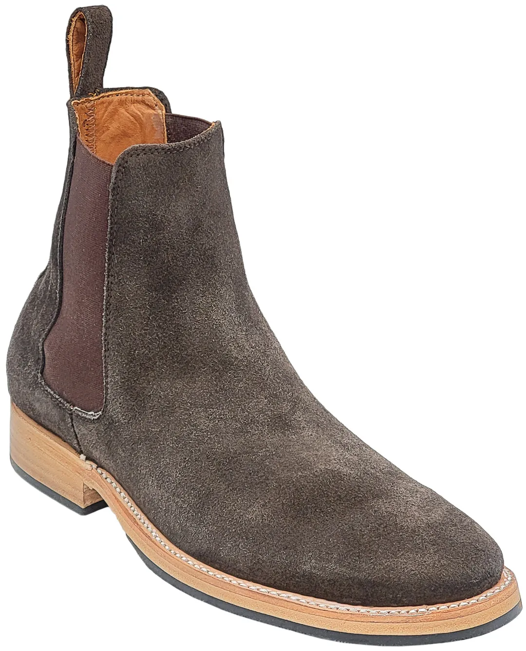 Silverton The Ambassador All Leather Round Toe Short Boots (Brown)