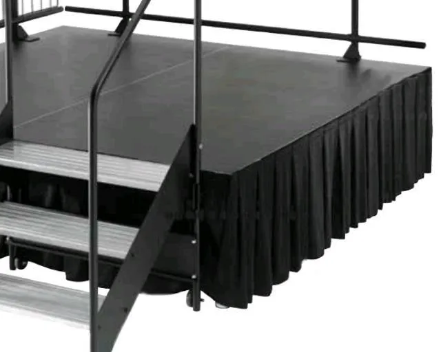 Stage Skirt, 8" x 12' Premier Black