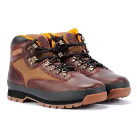 Timberland Euro Hiker Leather Men's Burgundy Boots