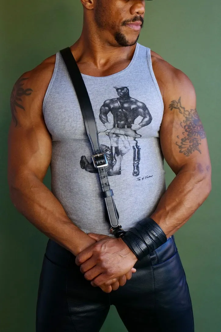 Tom of Finland WORSHIP Ribbed Tank Grey