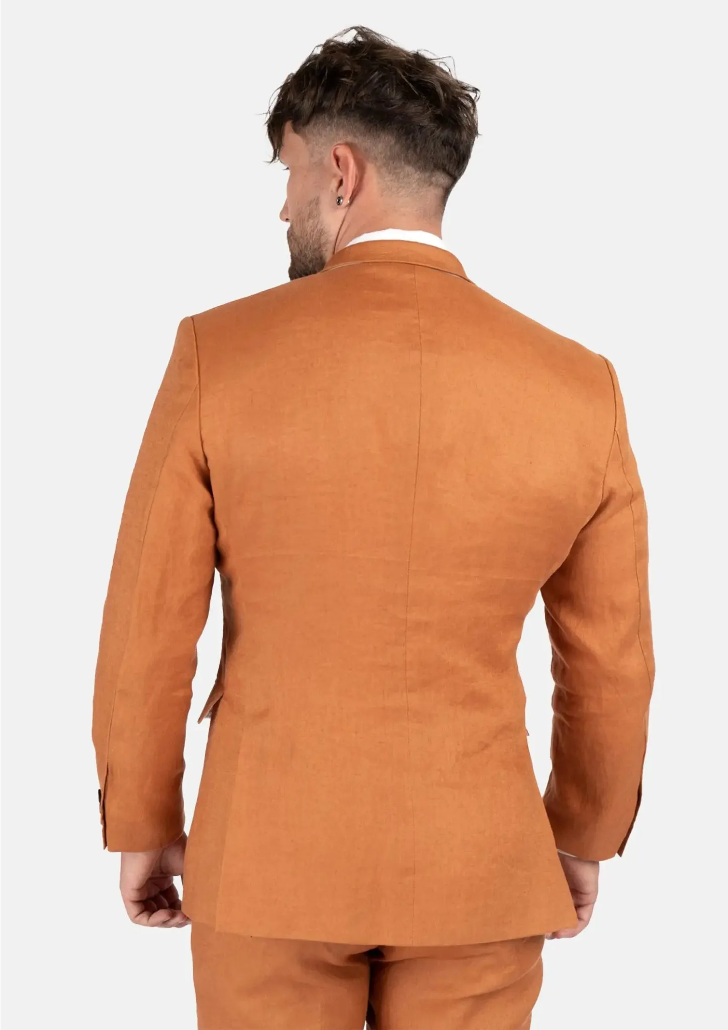 Waverly Burnt Orange Linen Suit