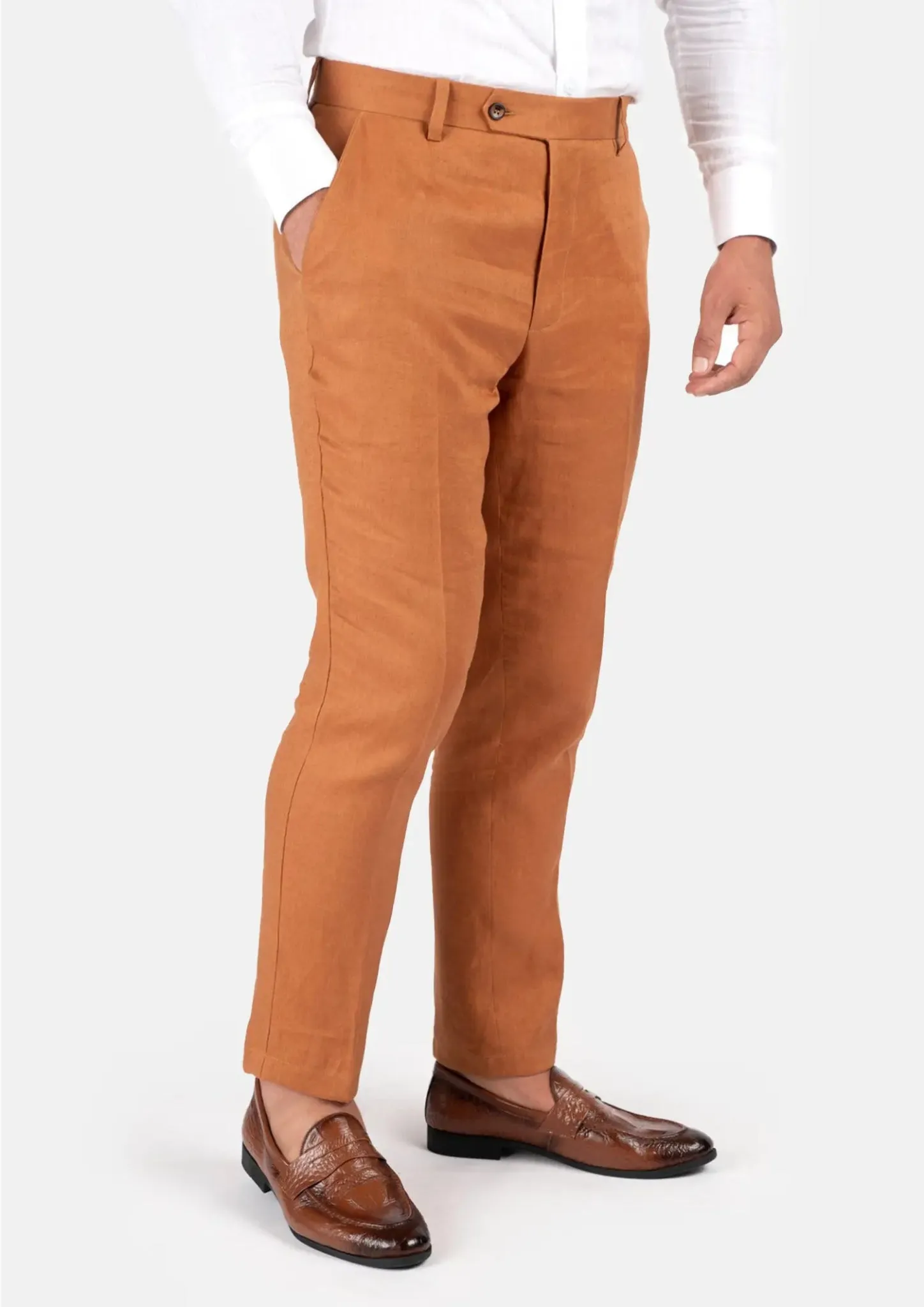 Waverly Burnt Orange Linen Suit