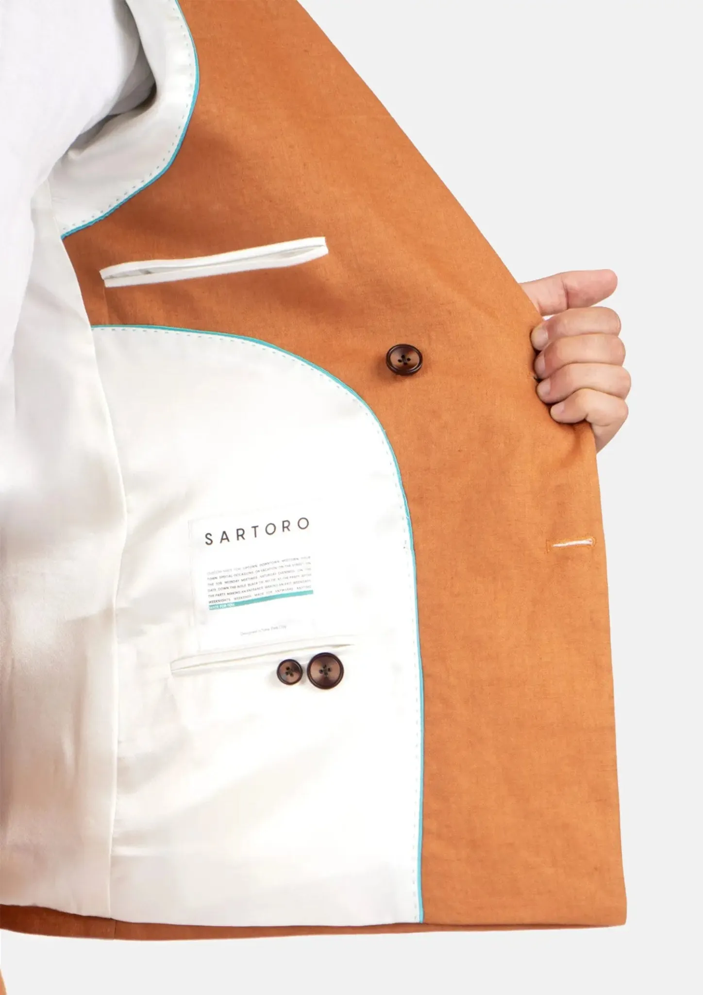 Waverly Burnt Orange Linen Suit