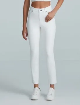 White Vegan Leather 5Pocket Pant