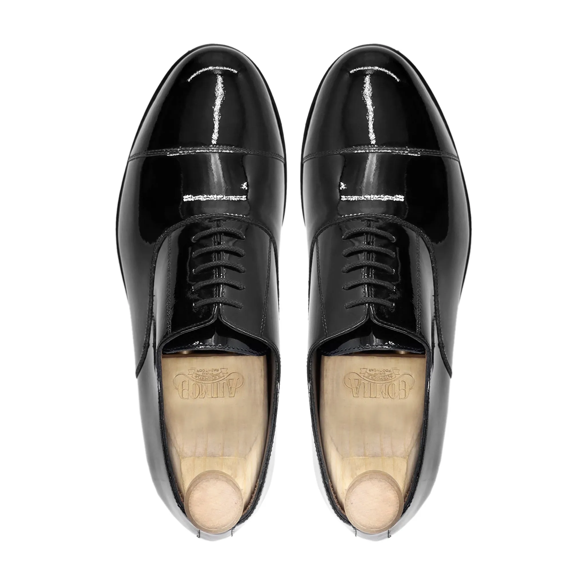 Yutaka - Men's Black patent Leather Oxford Shoe